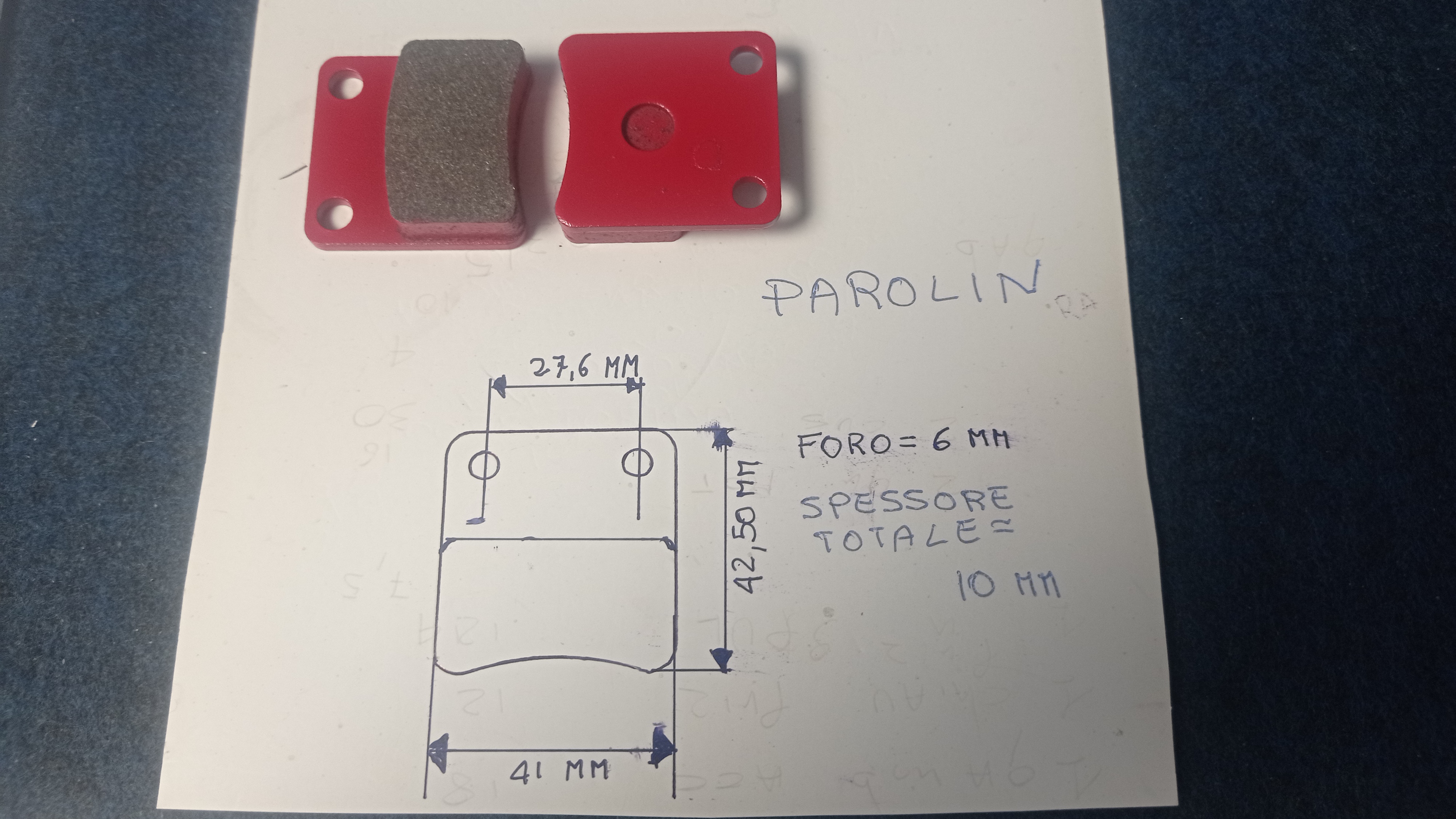 Pastiglie freni Parolin compatibili (8 pezzi)