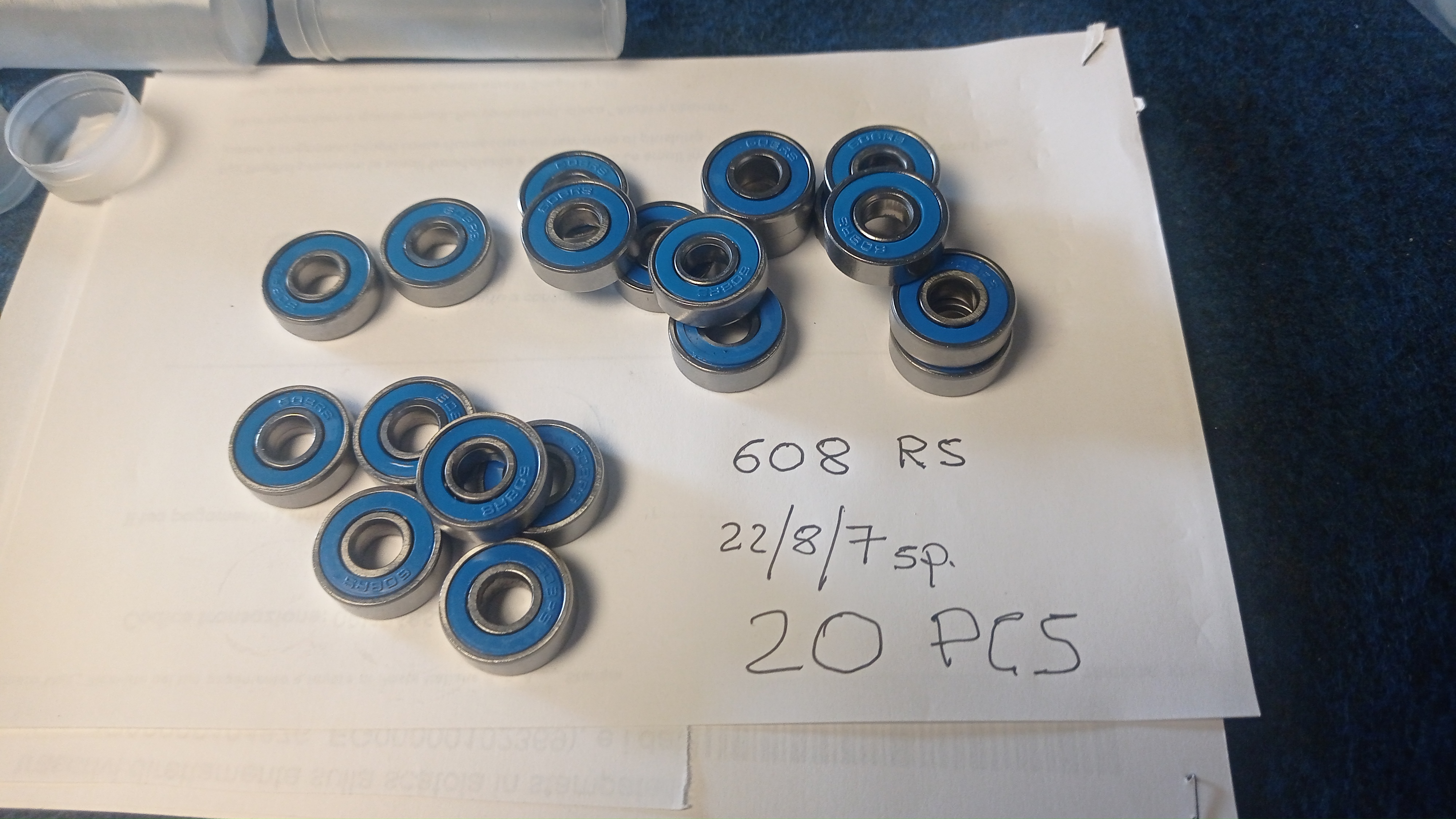 Cuscinetti 608zz (20 pezzi)